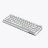 High-performance, fashionable white keyboard with volume knob, ergonomic full-key, no-rush, colorful lighting effect and stable keyboard