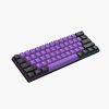 Stable, sensitive and high-precision black and purple keycaps combined with blue light with colorful lighting effects, a black keyboard dedicated to office games
