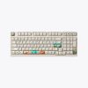 Customized keys with built-in touchpad, high-protection cool design, good feel, white keyboard with mountain and river pattern printed keycaps