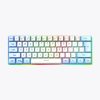 Efficient, creative and stable, the blue and white keycaps are spliced with colorful lighting effects, and the sides are translucent and revitalizing the keyboard.